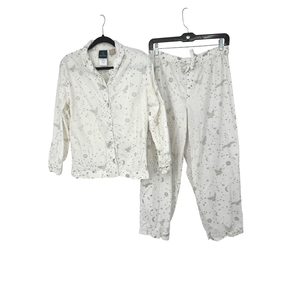 Pottery Barn Teen Harry Potter Pajama Set Unisex L Celestial Night Sky Moon Star